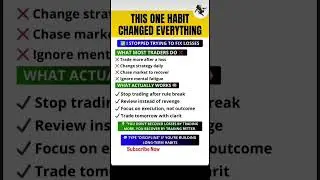 The One Habit Changed Everything 💸#trading #shorts