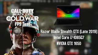 CoD Black Ops Cold War: GTX 1650 FPS Test (Razer Blade Stealth GTX Late 2019)