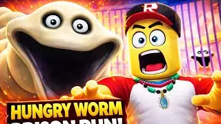🪱😱HUNGRY WORM PRISON RUN! (OBBY) | ROBLOX GAMEPLAY😱🪱 #roblox #prisonrunobby #hungryworm #obby