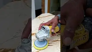 Cut & polishing old marble table #skills #shorts