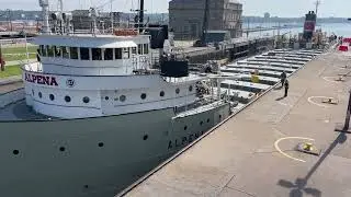 Great Lakes Freighter Alpena at the Soo Locks