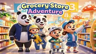 🛒 Baby Counts Steps at the Grocery Store | Fun Learning Adventure