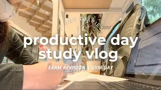 productive day study vlog (student edition) | gym, studying for a test ꒰ᐢ. .ᐢ꒱₊˚⊹
