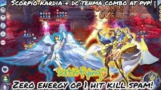Saint Seiya: Awakening (KOTZ) - Kardia + DC Tenma Combo at PvP! 0 Energy Satisfying 1 Hit Kill Spam!