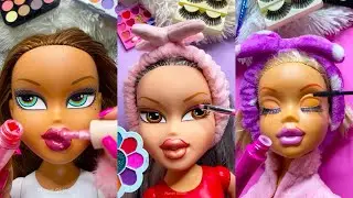 ASMR Satisfying with Unboxing & Review Mannequin Makeup bratz Skincare Sounds Video Fast Hair Style