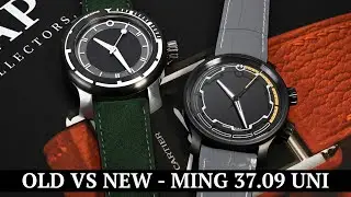 MING's latest diver compared with their first - MING 37.09 Uni vs MING 18.01 h41