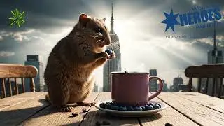 ☕ Coffee4Heroes | Dunnart Juggles Coffee Beans in New York 🐭🫐