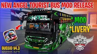 New Zedasrtra Angel Bus Mod Tamil | Bus Simulator Indonesia | Angel Bus Livery In Bussid #angel #bus
