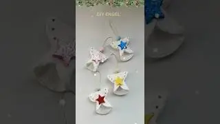 Wie sch&ouml;n 💖👼 Eine einfache Idee, wie man aus Wattepads schnell einen Weihnachtsengel basteln kann