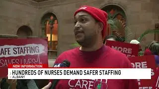 Nurses rally at state capitol for greater enforcement of safe staffing law