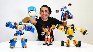 Pepee Tobot T, X, Z ve Teracle oyuncak a&ccedil;ıyorlar. Eğitici video