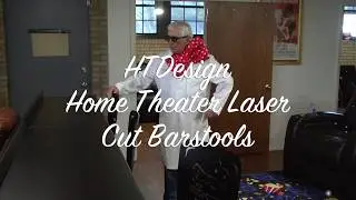 Home Theater Swivel Bar Stools Laser Cut Designs