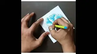 Draw Beautiful zentangle flower art/Hamadox pattern