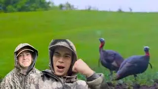Silent Tom sneaks into our decoys (Minnesota Turkey Hunting Part 2!!!)