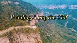 Winding Along the Cliff Breathtaking Autumn Road#naturetherapy #travel #stressrelief