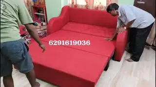 Kolkata cheapest price furniture 3 seater sofa cumbed with storage box 3 folding sofa bed