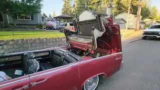 1963 Lincoln Continental convertible top operation