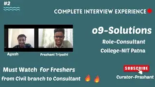 o9-Solution-Consultant |Ayush| Full Interview Experience| Nit Patna-On Campus| Freshers | Video - 17