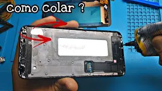 Como colar uma tela J6 incell