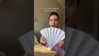 Делаем веер из бумаги
