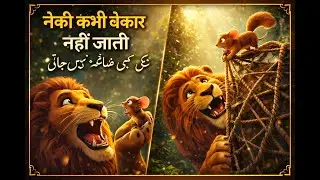 Neki Kabhi Bekar Nahi Jati | Emotional Moral Story | Lion & Mouse Story #moralstory #lionandmouse