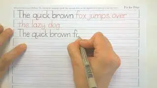P is for Print Handwriting Class | Lesson 19 Fun Sentence Pangrams