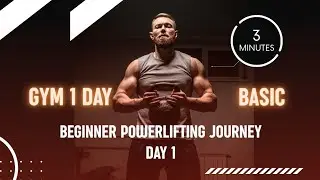 Day 1 of my powerlifting journey 💪Strength is built one day at a time 🔥