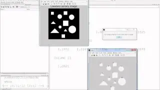 Классифицируйте и подсчитайте квадраты, круги, треугольники в Matlab, используя bwlabel и Regionrprops.