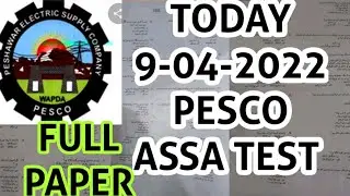 TODAY  9-04-2022 PESCO ASSA PAPER | PESCO ASSA FULL PAPER| @BunerVines0
