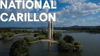 Aerial Drone Footage of the National Carillon, Canberra