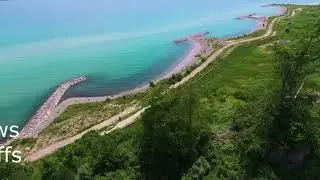 Scarborough Bluffs Video of aerial views between Cliffcrest and Guildwood including Bluffer's Park.