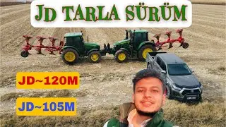 JOHNDEERE 120M MISIR TARLASI SÜRÜM PERFORMANSI- TARLAMIZI ÜNLÜ DÖNERLİ PULLUKLARLA SÜRÜYORUZ
