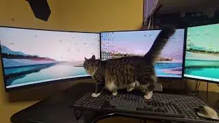 HUANUO Triple Monitor Mount for 17 to 32 inch Screens