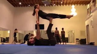 Acroyoga practice session with Marion