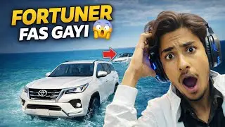 Fortuner पानी में फँस गई | Dangerous Drift Gone Wrong /how to rescue my fortuner
