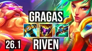 GRAGAS vs RIVEN (TOP) | 38K damage | NA Master | 26.1