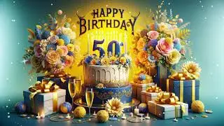 Happy 50th Birthday | 50th Birthday Wishes | Happy Birthday for 50 years old | Happy Birthday Song