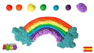 Play Doh Rainbow 🌈 Arcoiris How to do it easy play dough