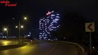 Media Facade Lighting Design for Landmark Building,Turkey