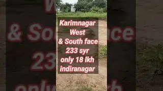 #karimnagar home's #shoarts#this plot investment purpose indiranagar