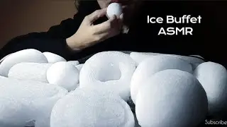 Powdery Ice Buffet | Ice Mukbang | no talking | ASMR Ice Eating | 氷を食べる