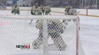 Green Knights win Notre Dame hockey battle