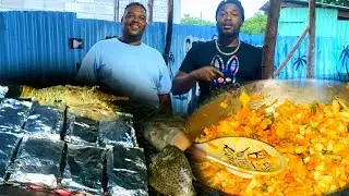 roast conch n fish 🐟 at chef leng HQ must watch #roast #conch #fish