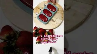 2 Ingredients healthy strawberry popsicles| #ytshorts #shorts #shortvideo #viralvideo