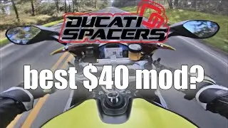 Ducati Spacers, Are They Worth It?  (install and review) // Motovlog