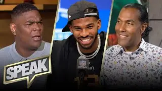 Should Vikings have tagged Darnold, Saquon revives RB market & Shedeur NFL Combine drama | SPEAK