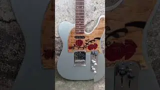 Handmade pickguard Fender Telescaster Guitar #guitar #pickguard #telecaster #fendertelecaster
