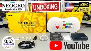 Распаковка, игровой процесс и обзор NeoGeo Arcade Stick Pro 2020 (на английском языке)