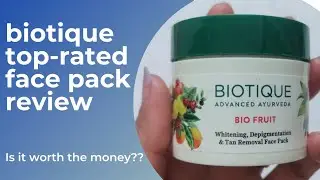 Biotique advanced ayurveda bio fruit face mask| biotique top- rated mask review.Tan removal mask.