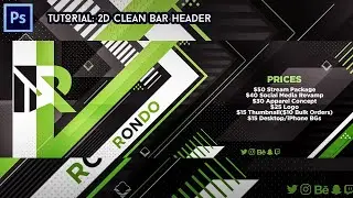 Tutorial: Clean 2D Bars Header | Photoshop 2020 by Qehzy